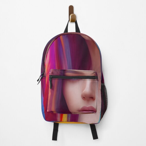 Item preview, Copy of Beautiful young colorful bright Girl with colored purple-pink Hair designed and sold by Olga Nagornaya.