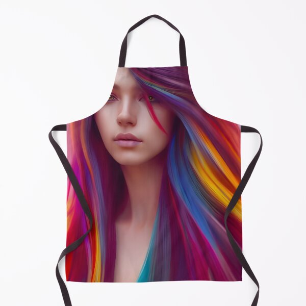 Item preview, Copy of Beautiful young colorful bright Girl with colored purple-pink Hair designed and sold by Olga Nagornaya.