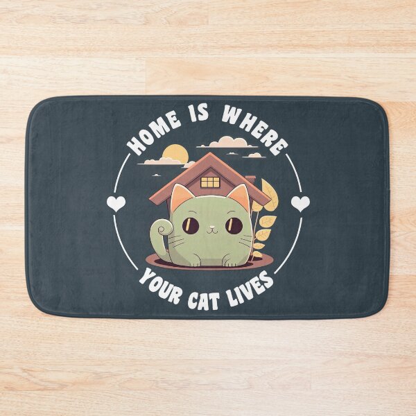 Item preview, Home Is Where Your Cat Lives designed and sold by duke818.