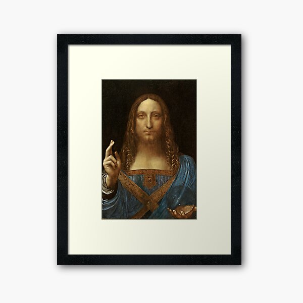 Da Vinci Salvator Mundi Framed Art Print