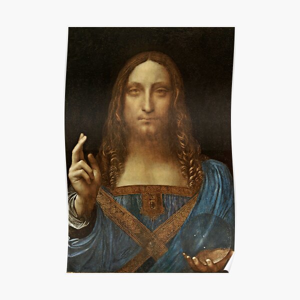 Da Vinci Salvator Mundi Poster