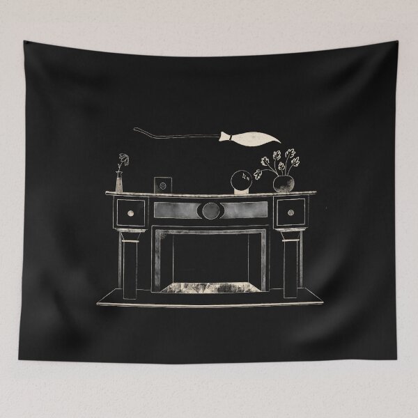 Item preview, witchy fireplace designed and sold by Alícia Sotozono.