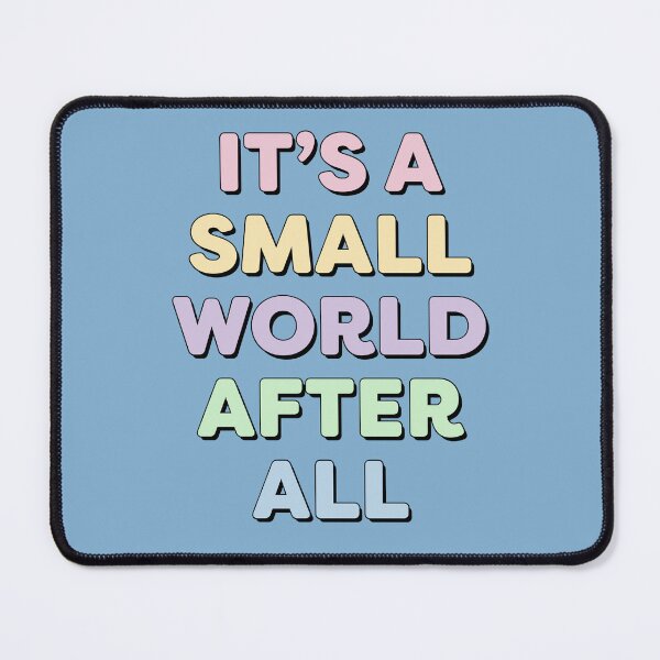 Item preview, It’s a small world after all - pastel typography designed and sold by Rae & Nova.
