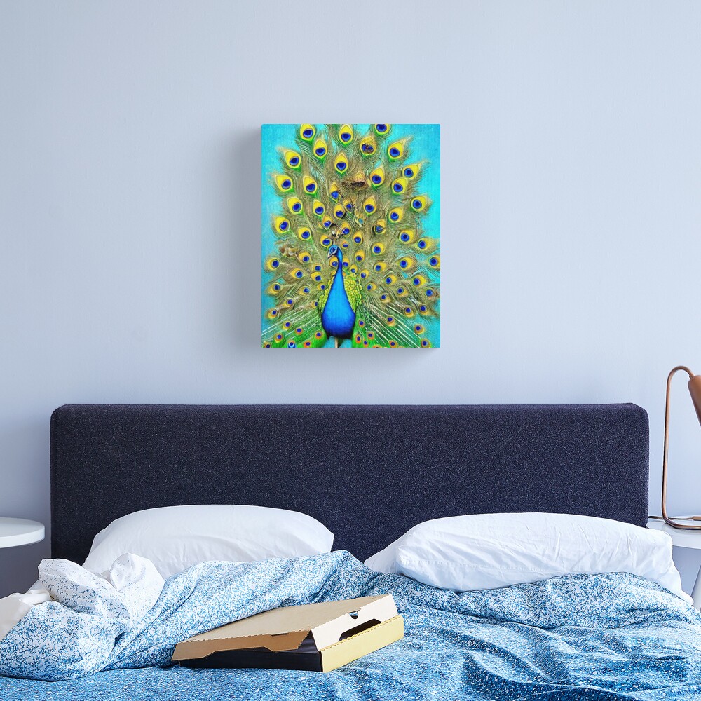 Colorful Peacock feathers photography abstract bird wings eyes vibrant  peacock painting blue green luxurious high class lady vibrant  Kids  T-Shirt for Sale by weird83