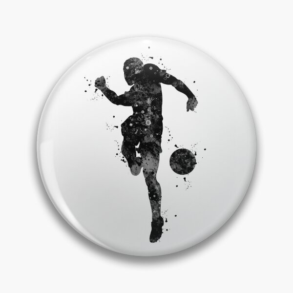 Item preview, Soccer Boy Player Black and White  designed and sold by LotusGifts.