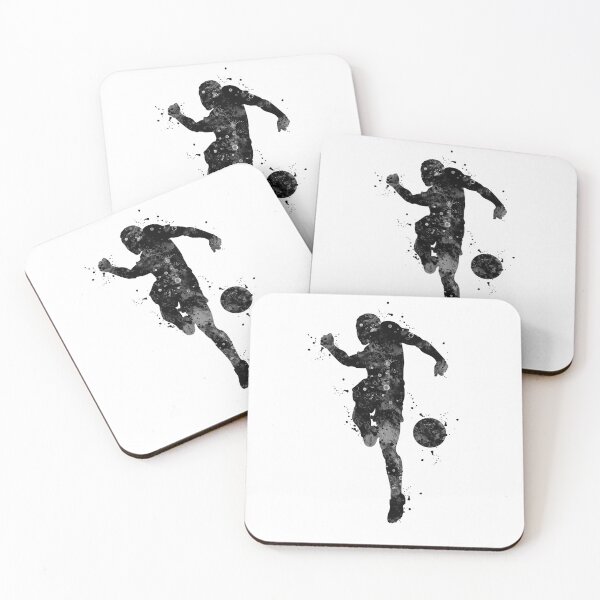 Item preview, Soccer Boy Player Black and White  designed and sold by LotusGifts.