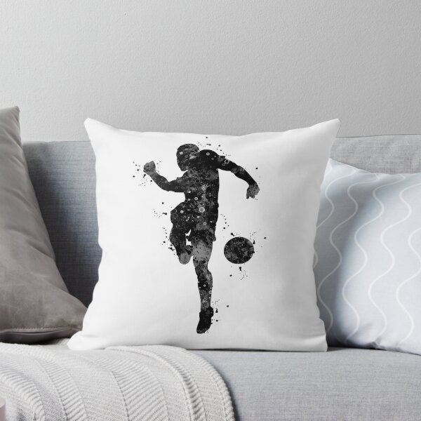 Item preview, Soccer Boy Player Black and White  designed and sold by LotusGifts.