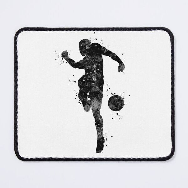 Item preview, Soccer Boy Player Black and White designed and sold by LotusGifts.