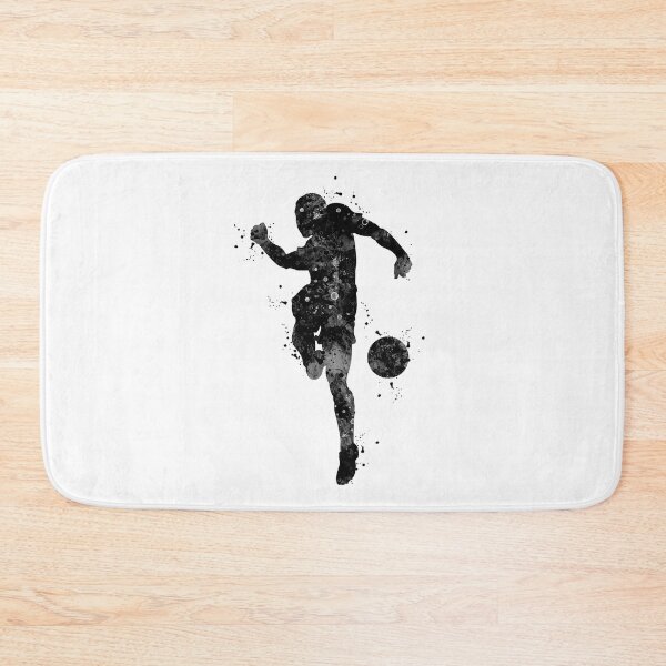 Item preview, Soccer Boy Player Black and White  designed and sold by LotusGifts.