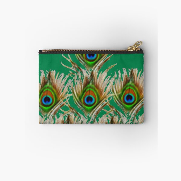 Item preview, GREEN PEACOCK FEATHER PATTERNS ABSTRACT GREEN ART designed and sold by sharlesart.