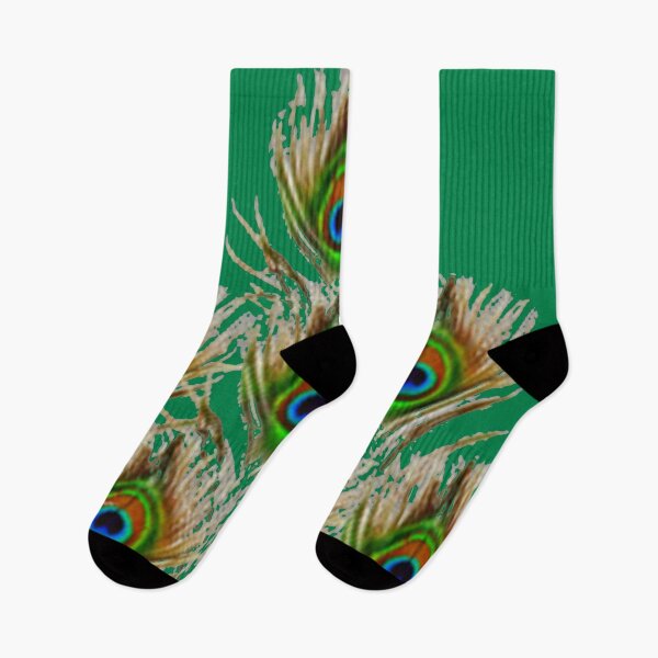 Item preview, GREEN PEACOCK FEATHER PATTERNS ABSTRACT GREEN ART designed and sold by sharlesart.