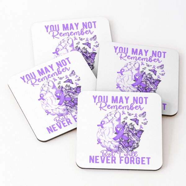 Item preview, Alzheimer's, Dementia Awareness And Supporters Gift Purple Brain Ribbons designed and sold by josima.