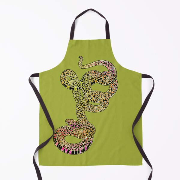 Item preview, Snake Art - Reptile Lover, Black and Rainbow Colored Snake designed and sold by LaRoach Digital Arts.