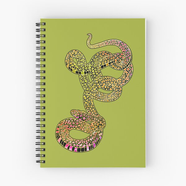 Item preview, Snake Art - Reptile Lover, Black and Rainbow Colored Snake designed and sold by LaRoach Digital Arts.