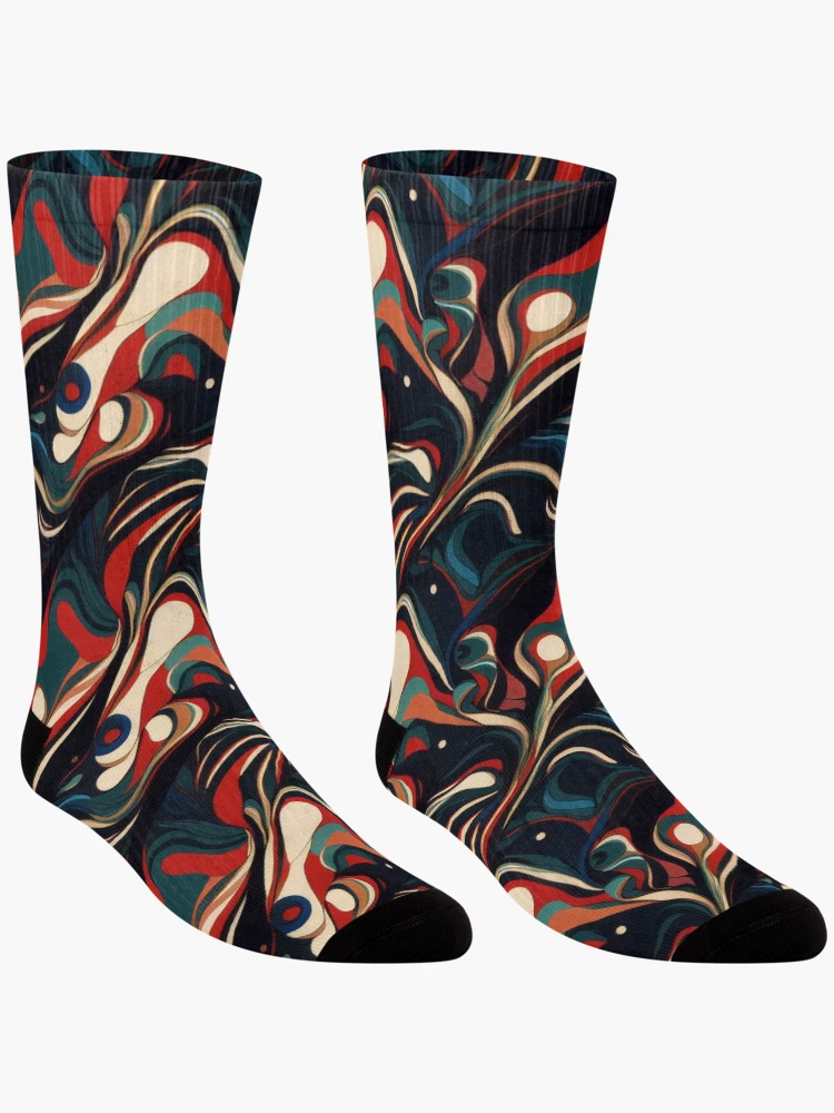Thumbnail 3 of 5, Socks, Color Combination Pattern designed and sold by BuraxisDesigns.