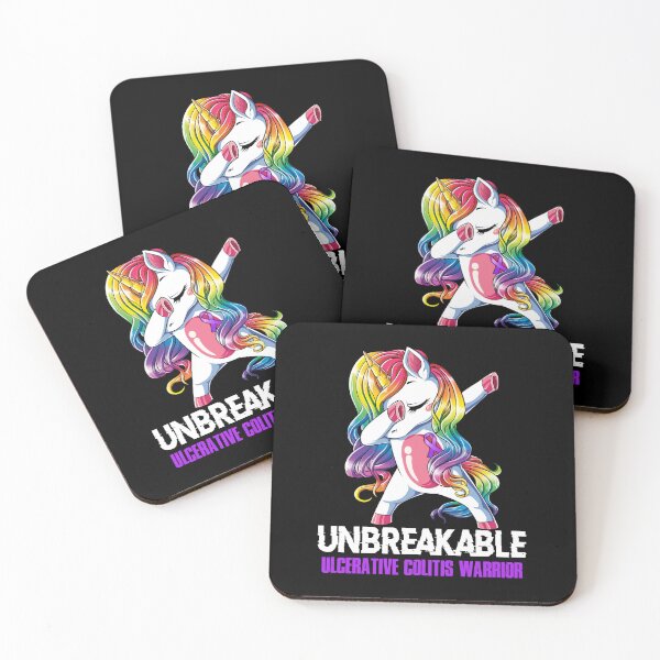 Item preview, Ulcerative Colitis Awareness - Unicorn Ulcerative Colitis Warrior Ribbon UNBREAKABLE designed and sold by Fernandezf.