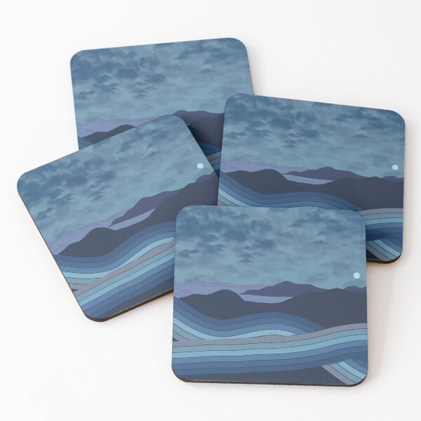 Item preview, Abstract Retro mountain Sunset designed and sold by marnilauren.