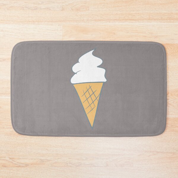 Item preview, Soft-Serve Cartoon Style Vanilla 99 Ice Cream Gray designed and sold by Karen Ekdahl.