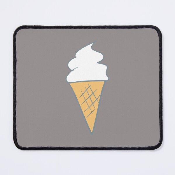 Item preview, Soft-Serve Cartoon Style Vanilla 99 Ice Cream Gray designed and sold by Karen Ekdahl.