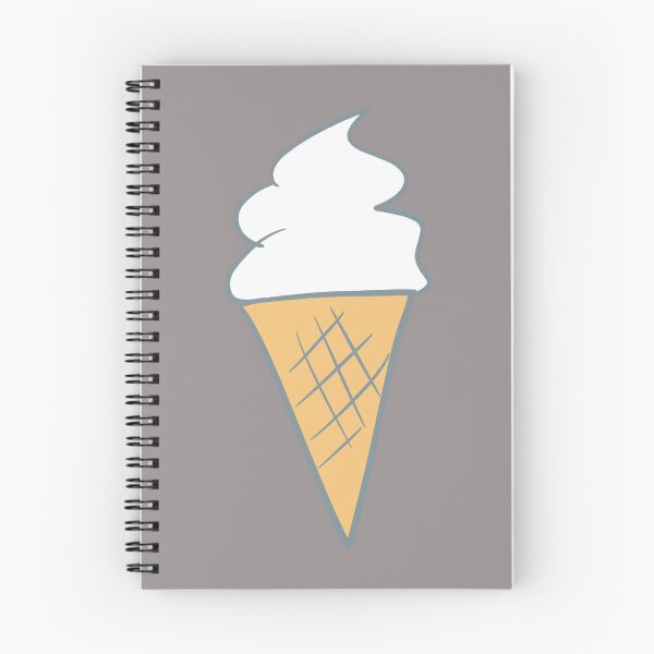 Item preview, Soft-Serve Cartoon Style Vanilla 99 Ice Cream Gray designed and sold by Karen Ekdahl.