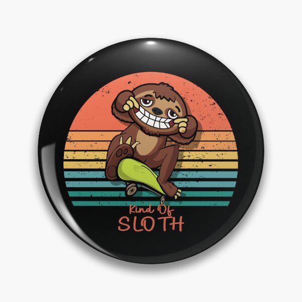 Item preview, Funny skater vintage sunset sloth designed and sold by TipTopTapo.