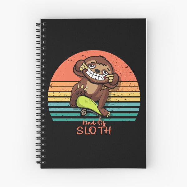 Item preview, Funny skater vintage sunset sloth designed and sold by TipTopTapo.