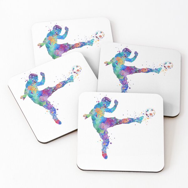 Item preview, Soccer Player Watercolor designed and sold by LotusGifts.