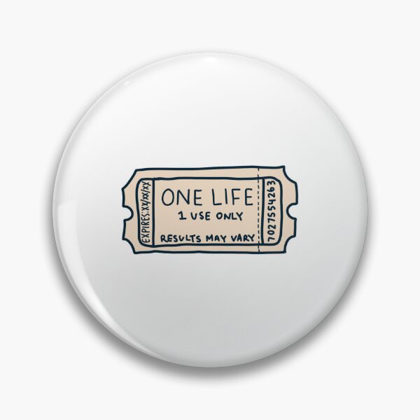 Item preview, One Life Ticket designed and sold by Sunny Side Up Creative.
