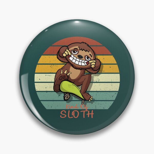 Item preview, Funny skater kind of sloth vintage sunset  designed and sold by TipTopTapo.
