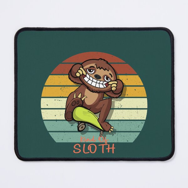 Item preview, Funny skater kind of sloth vintage sunset designed and sold by TipTopTapo.