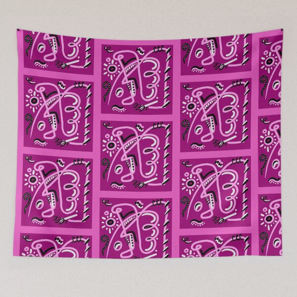 Item preview, Pink & Purple Pattern Square designed and sold by blejsart.