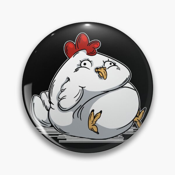 Item preview, Chubby Round Funny Chicken designed and sold by iduzarts.