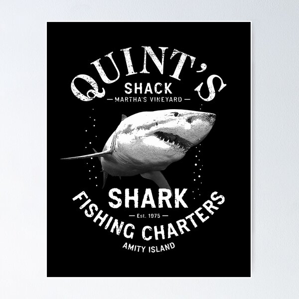 Quint's Shark Fishing Charters - Redbubble Jaws (1975) Classic T-shirt