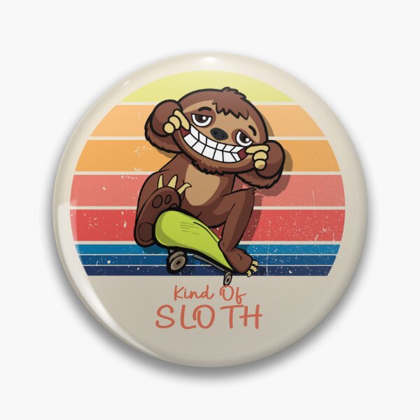 Item preview, Funny skater kind of sloth vintage sunset  designed and sold by TipTopTapo.