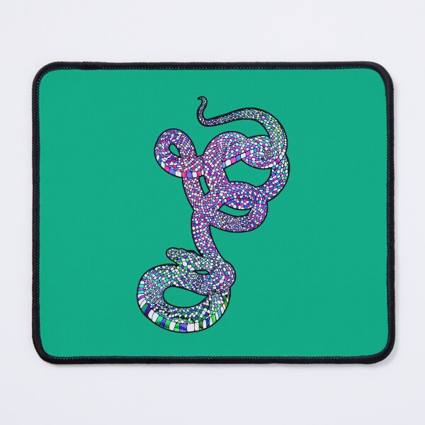 Item preview, Snake Art - Reptile Lover - Blue, Green, Pink Snake designed and sold by LaRoach Digital Arts.