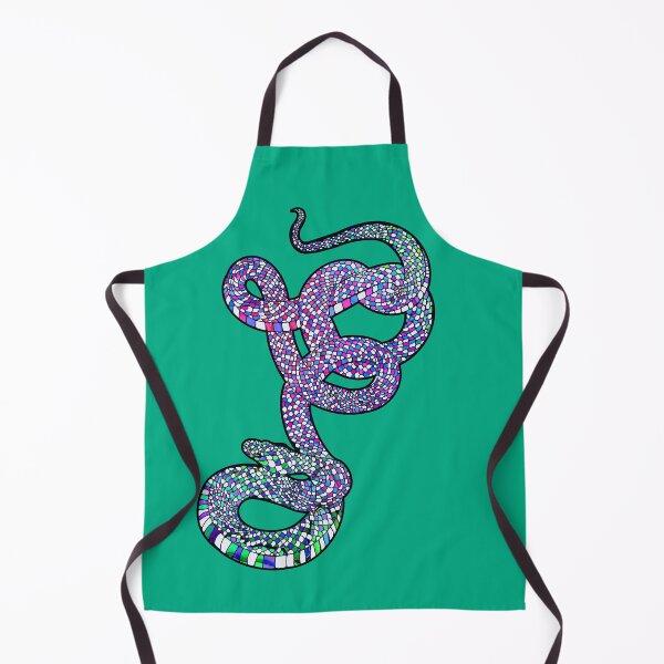 Item preview, Snake Art - Reptile Lover - Blue, Green, Pink Snake designed and sold by LaRoach Digital Arts.