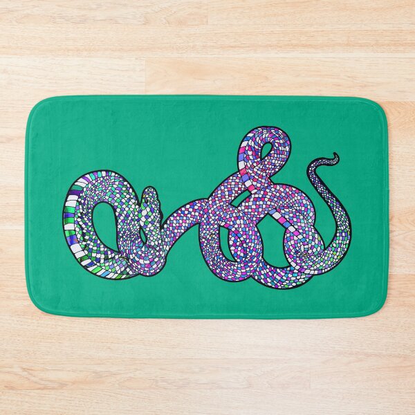 Item preview, Snake Art - Reptile Lover - Blue, Green, Pink Snake designed and sold by LaRoach Digital Arts.