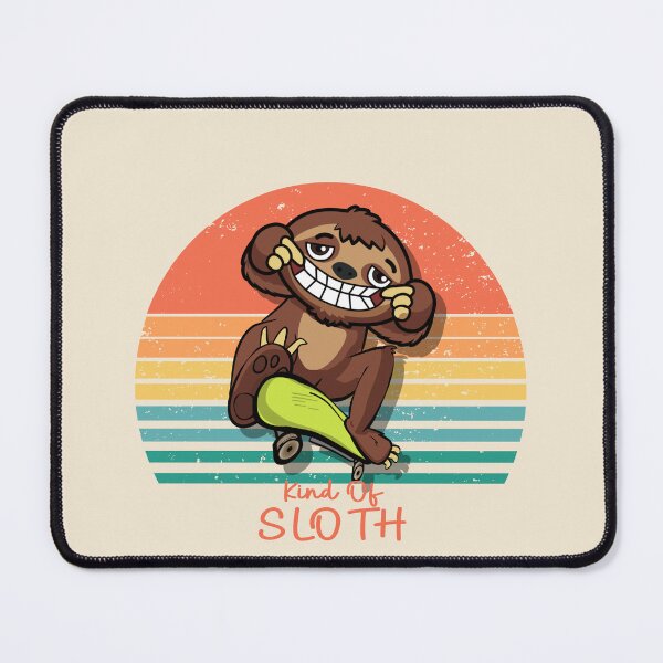 Item preview, Funny skater kind of sloth vintage sunset designed and sold by TipTopTapo.