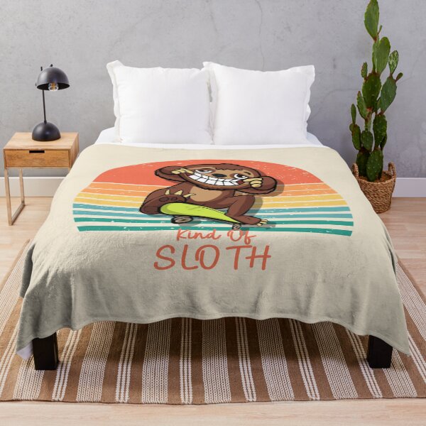 Item preview, Funny skater kind of sloth vintage sunset  designed and sold by TipTopTapo.