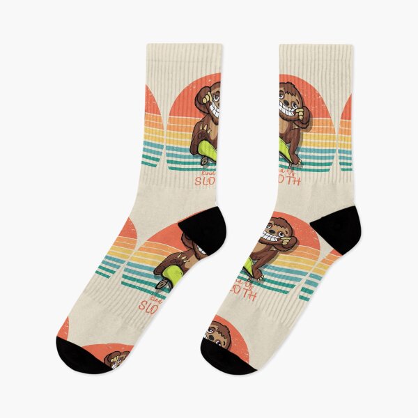 Item preview, Funny skater kind of sloth vintage sunset  designed and sold by TipTopTapo.