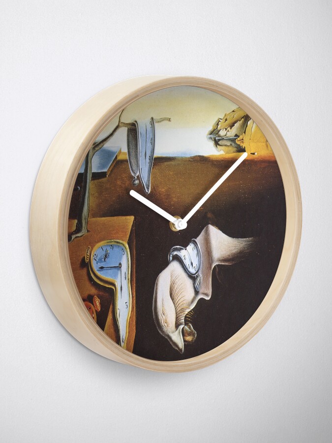 The Persistence Of Memory Salvador Dali Clock By Lexbauer Redbubble