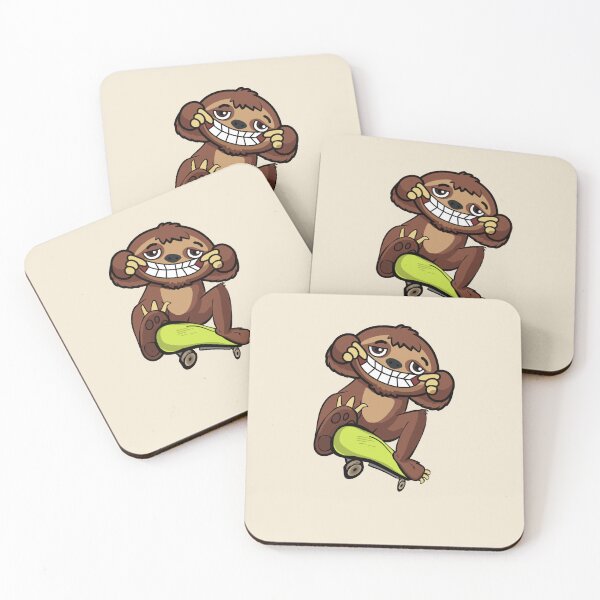 Item preview, Funny skater kind of sloth  designed and sold by TipTopTapo.