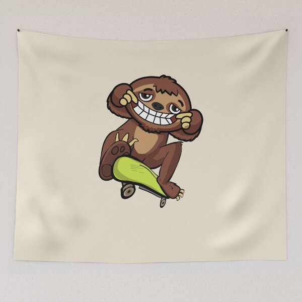 Item preview, Funny skater kind of sloth  designed and sold by TipTopTapo.