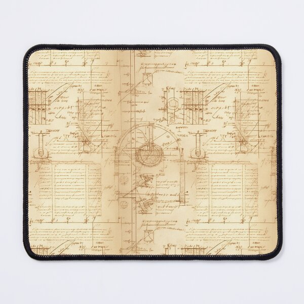 Item preview, Ancient decorative mathematical and geometrical calculations a technical drawing in Leonardo da Vinci style designed and sold by ArtifactVault.