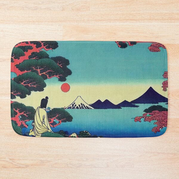 Item preview, Japan Ocean Bay with Mountains above Mt Fuji designed and sold by blackdogshop.