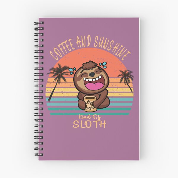 Item preview,  Coffee and sunshine vintage sunset sloth designed and sold by TipTopTapo.