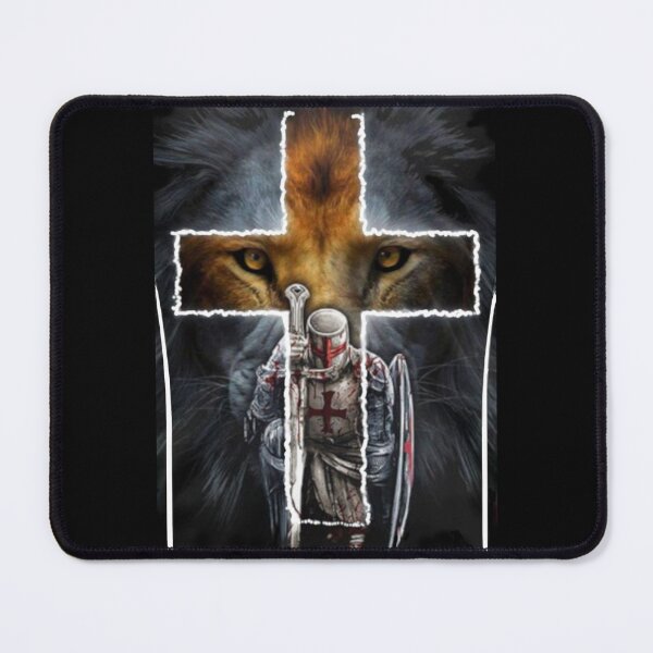 Item preview, The Night The Lion The Cross Christian Warrior designed and sold by Rowena Jones.