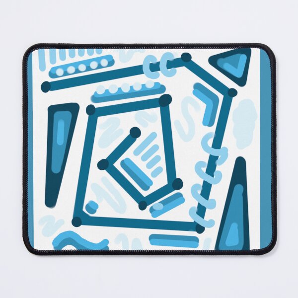 Item preview, Shades of Blue Pattern Square designed and sold by blejsart.