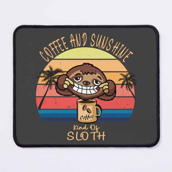 Item preview, Coffee and sunshine vintage sunset sloth designed and sold by TipTopTapo.