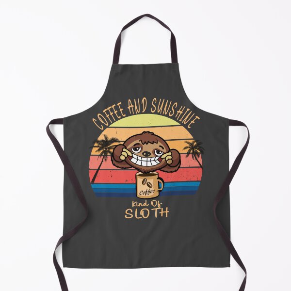 Item preview, Coffee and sunshine vintage sunset sloth designed and sold by TipTopTapo.